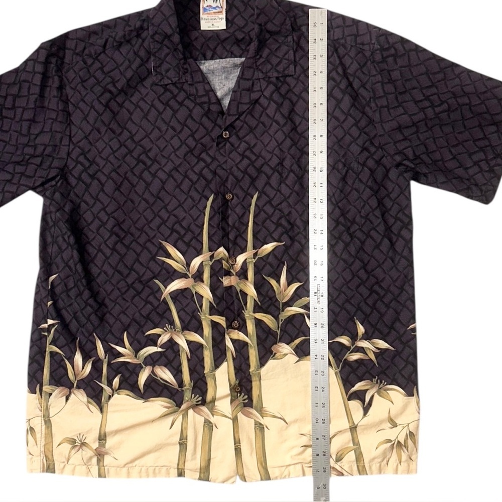 Vintage Hawaiian Togs | Men’s Purple Floral 100% Cotton Hawaiian S/S Shirt Sz XL - Picture 4 of 5